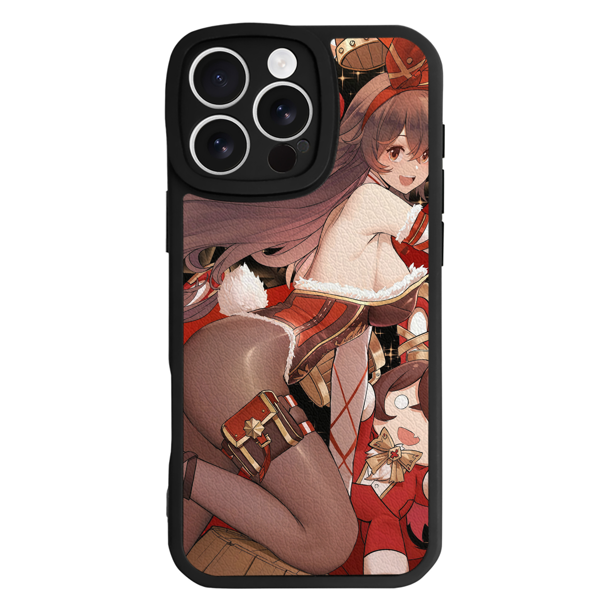 げんし神 genshin 【iPhone 16シリーズ対応】シリコンスマホケース（レザー調） 材質：シリコン